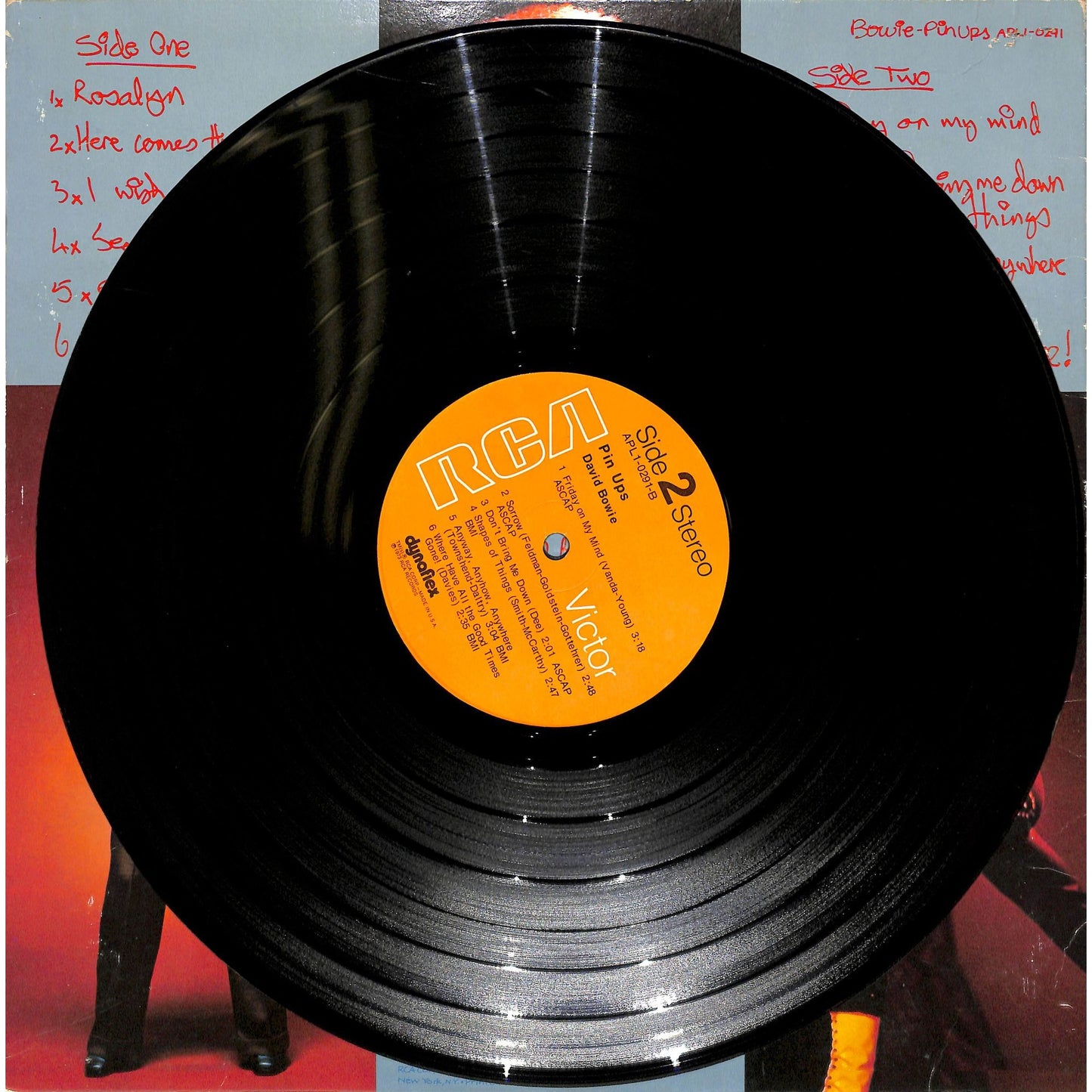 David Bowie - Pinups Vinyl Record APL1-0291