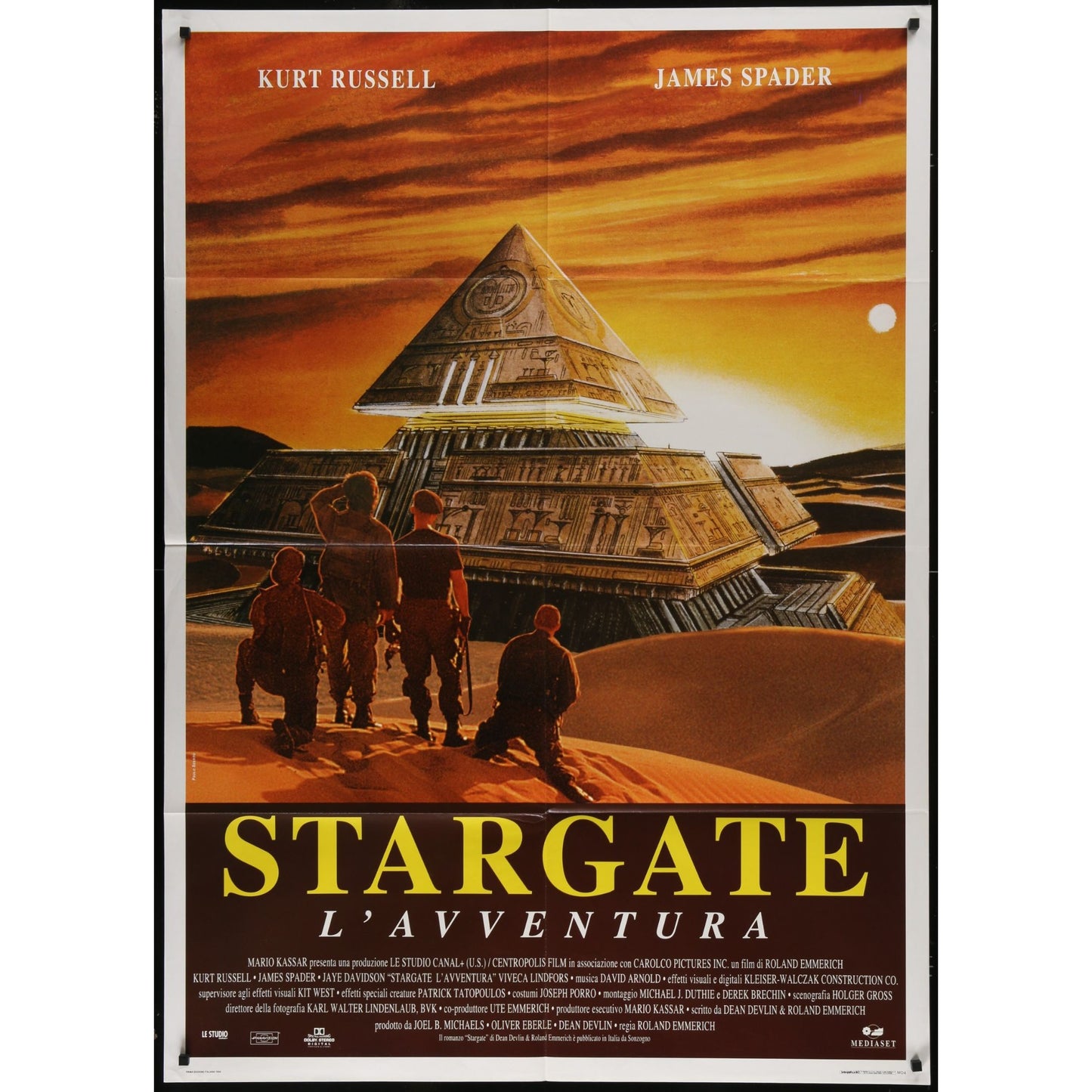Stargate (1994) Original Italian 1P Movie Poster 39x55
