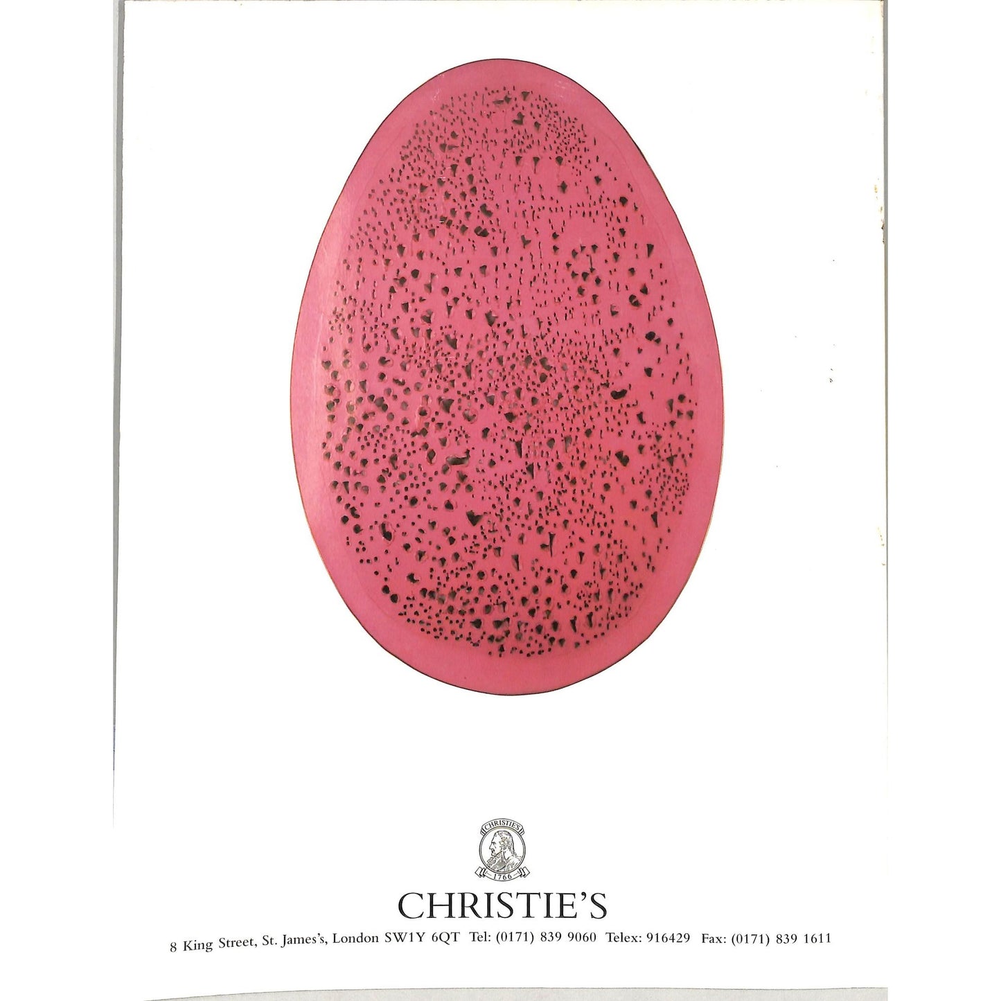 Christie's Contemporary Art Part 1 Auction Catalog December 4, 1996