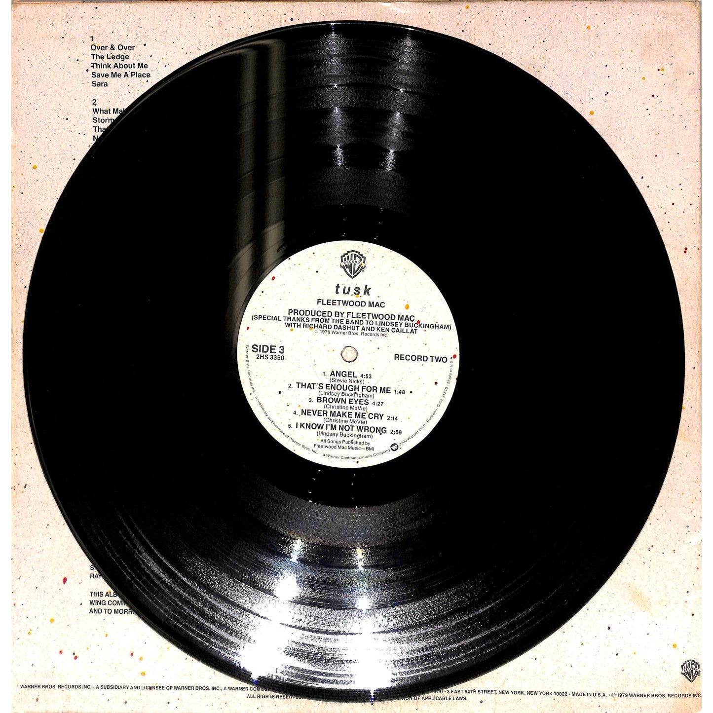 Fleetwood Mac - Tusk 2LP Vinyl Record 2HS 3350