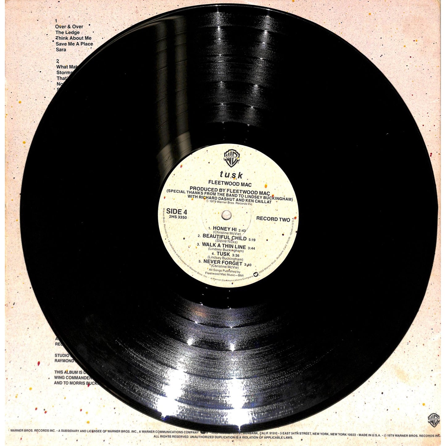 Fleetwood Mac - Tusk 2LP Vinyl Record 2HS 3350