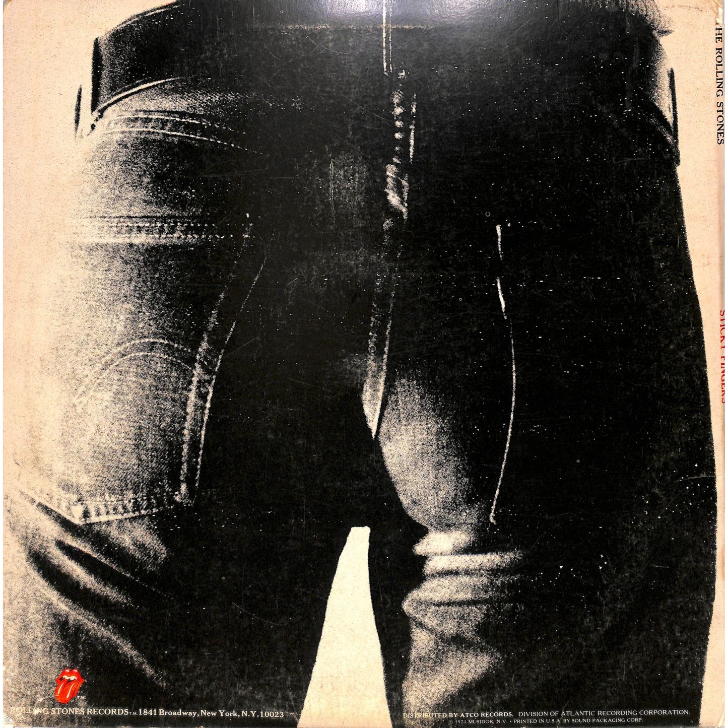 The Rolling Stones - Sticky Fingers Vinyl Record COC 59100