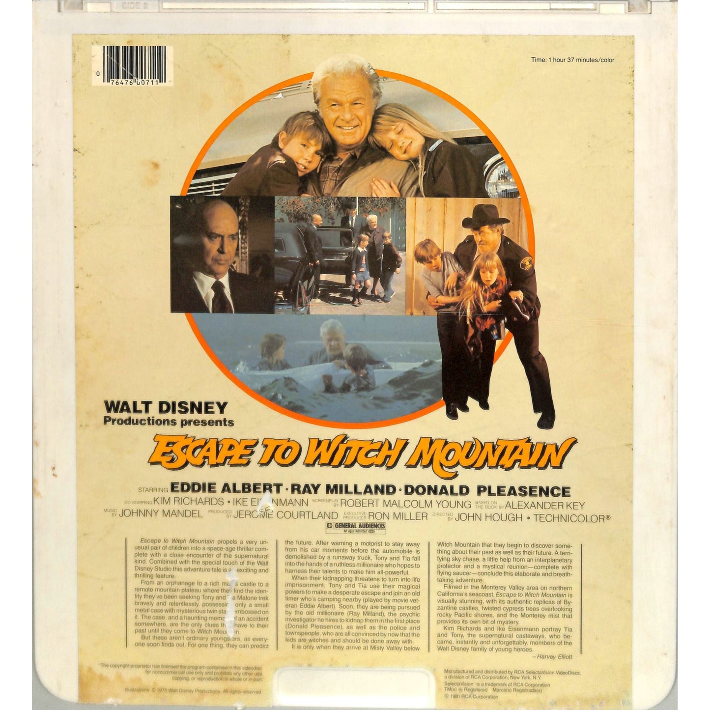 Escape to Witch Mountain (1975) Vintage CED Videodisc