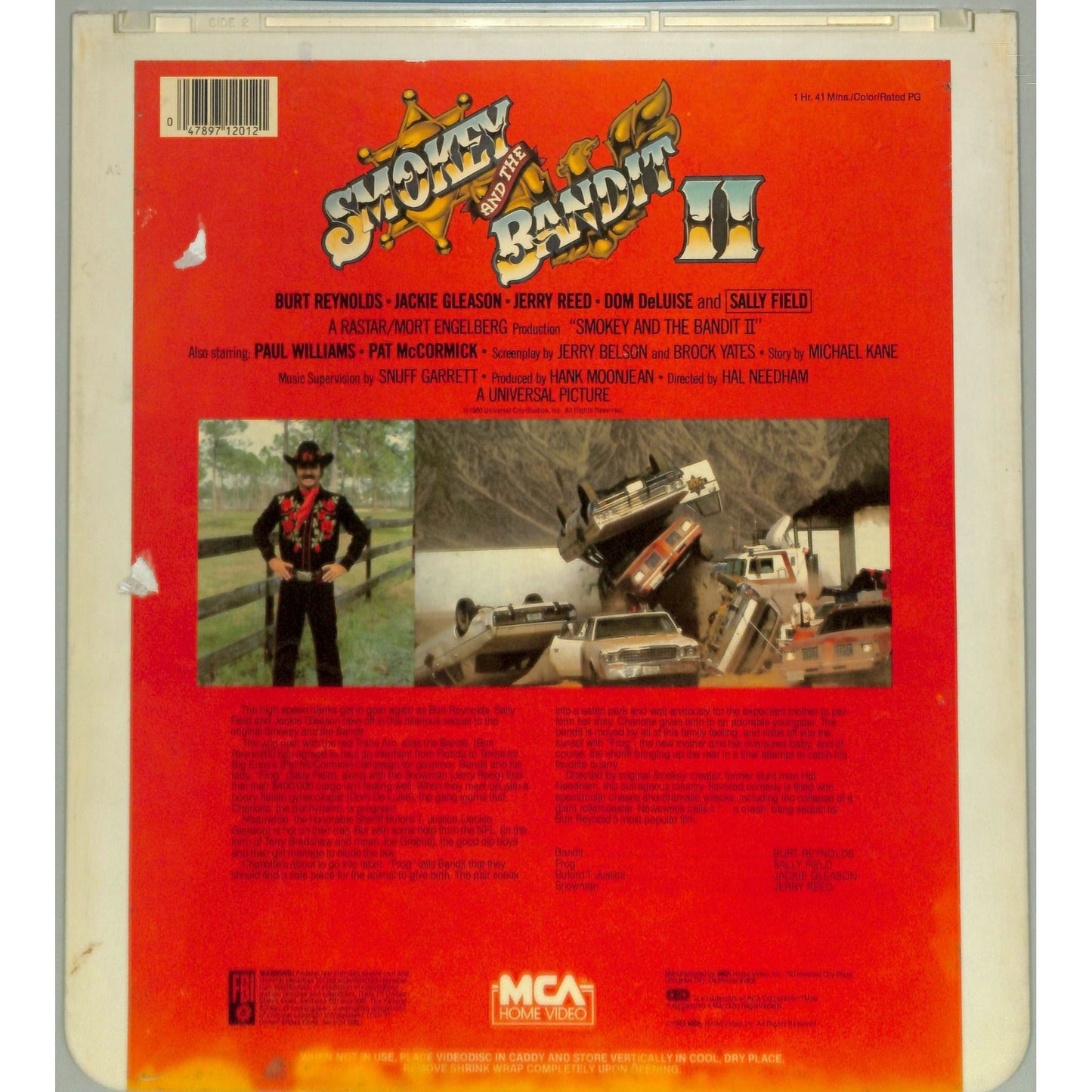 Smokey and the Bandit II (1980) Vintage CED Videodisc TESTED WORKING