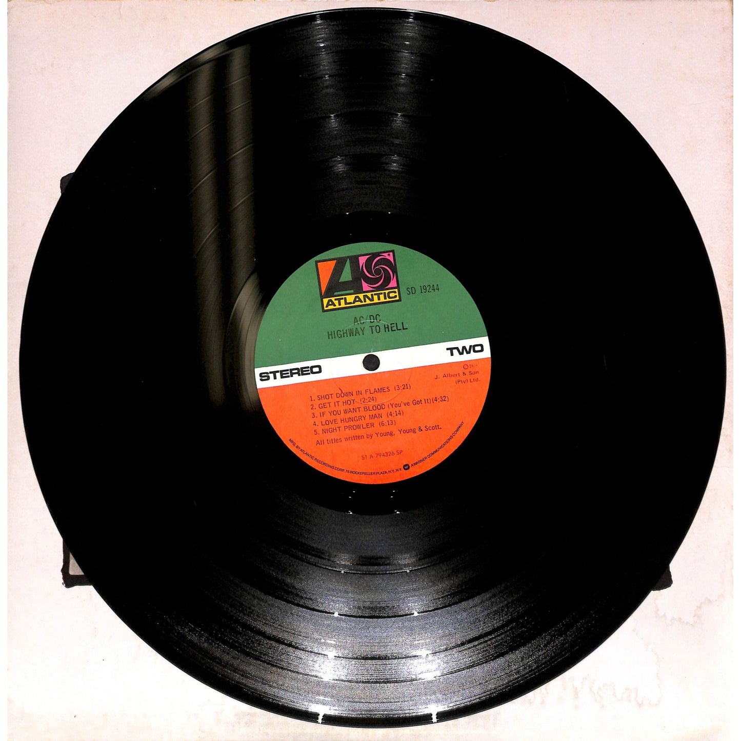 AC/DC - Highway to Hell Vinyl Record SD 19244