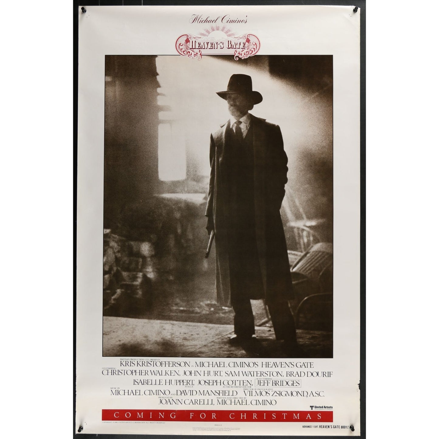 Heaven's Gate (1980) Original Single-sided Movie Poster Rolled 27x40