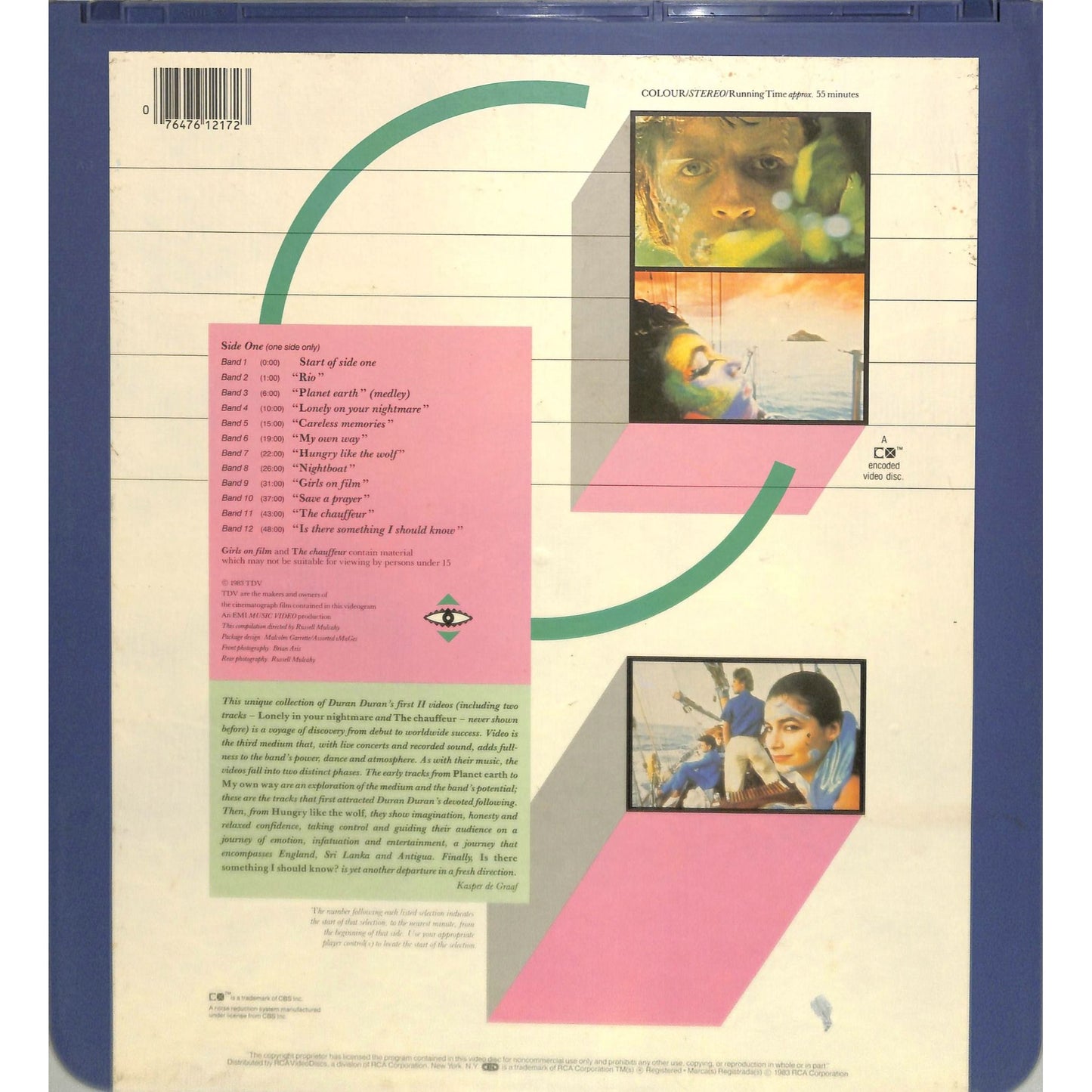 Duran Duran (1983) Vintage CED Videodisc