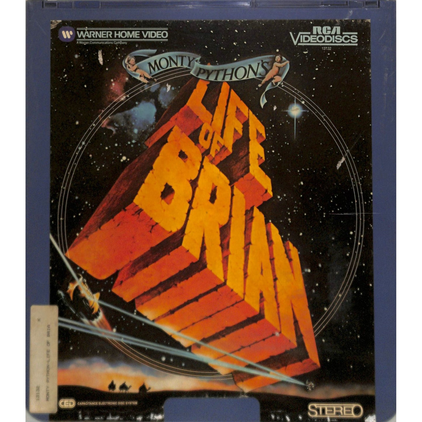 Monty Python's Life of Brian (1979) Vintage CED Videodisc TESTED WORKING