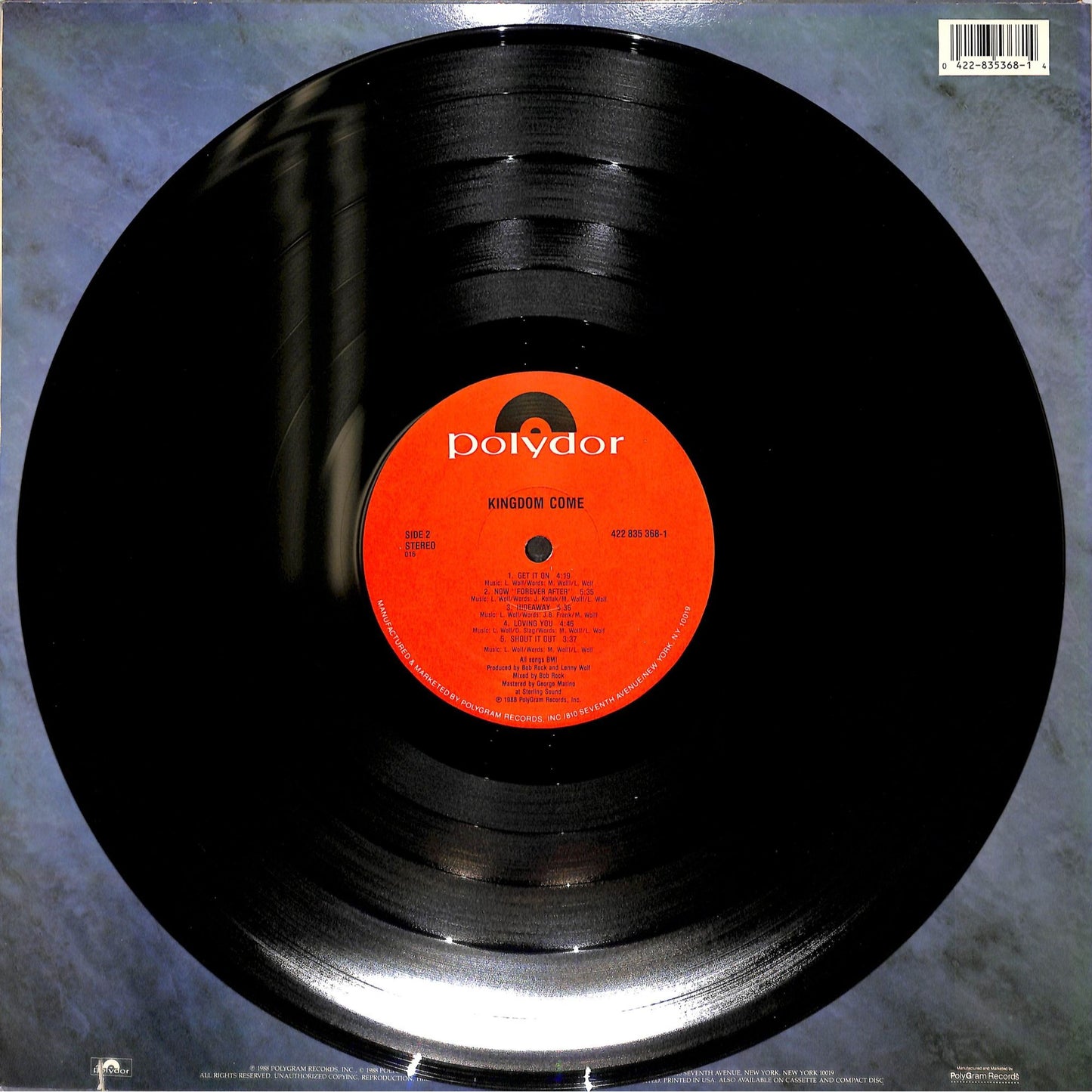 Kingdom Come Self-Title Vinyl Record 835-368-1