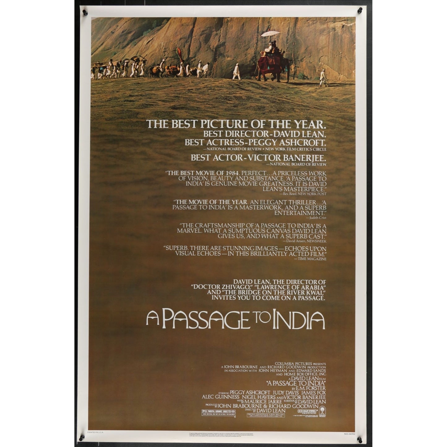 A Passage to India (1984) Original Single-sided Movie Poster Rolled 27x40