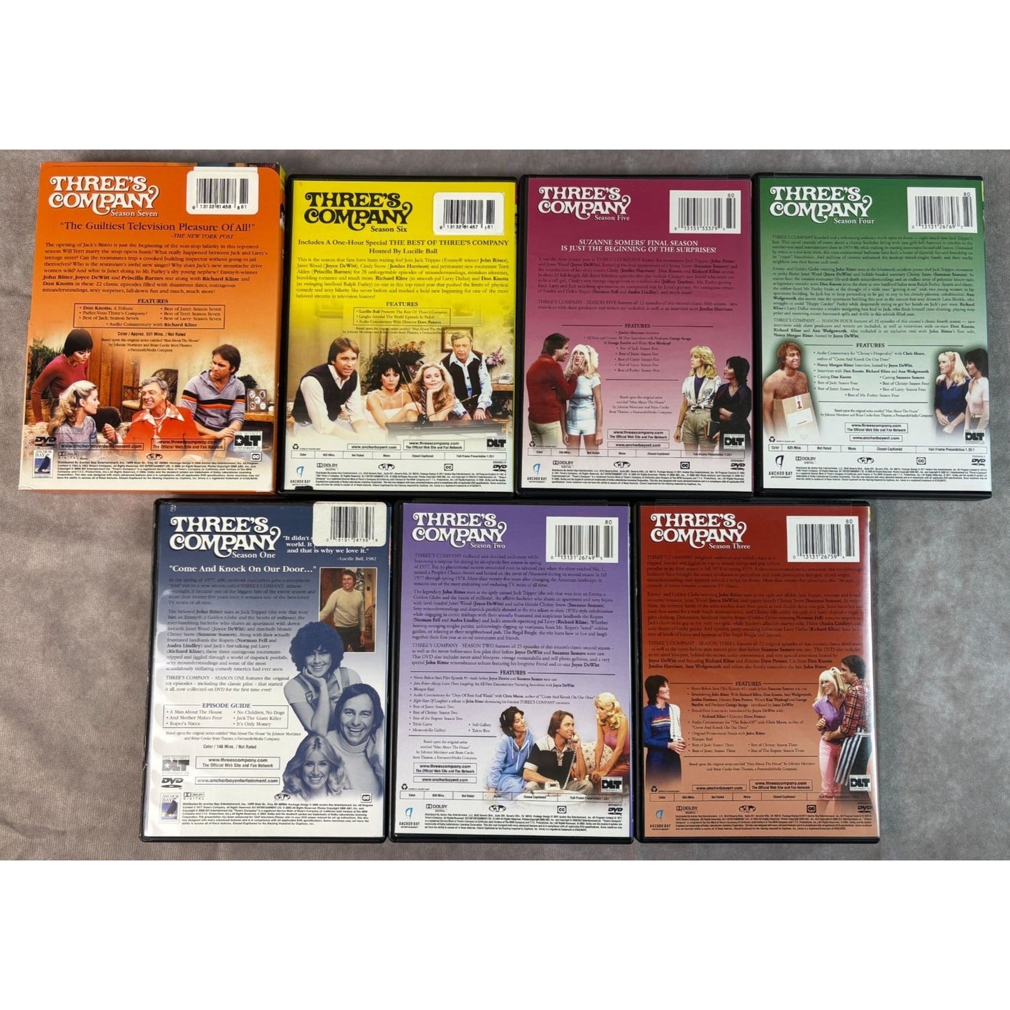 Three's Company (1977-1984) Seasons 1-7 DVD