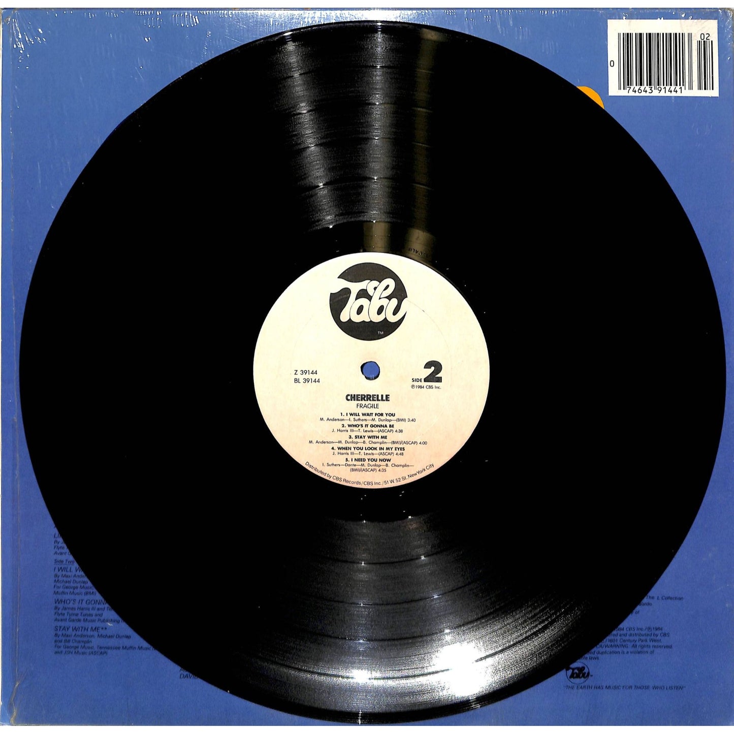 Cherelle - Fragile (1984) Vinyl Record Z 39144