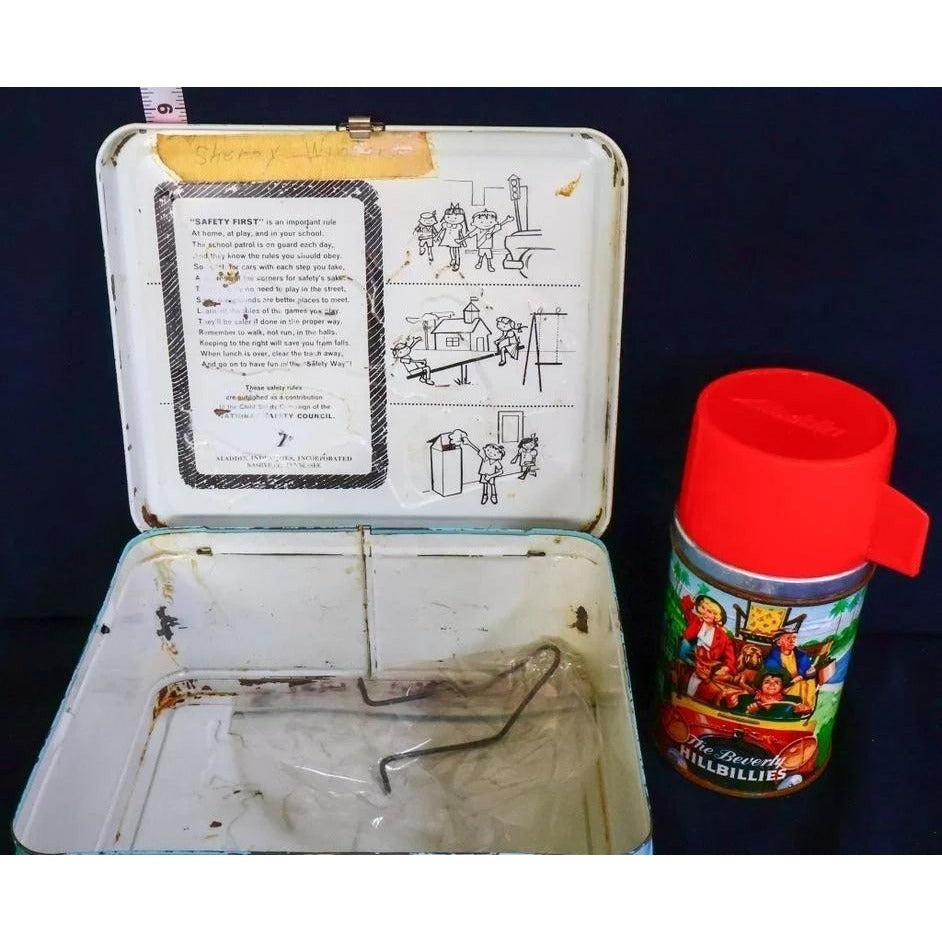 Vintage metal Beverly Hillbillies lunchbox w/ thermos