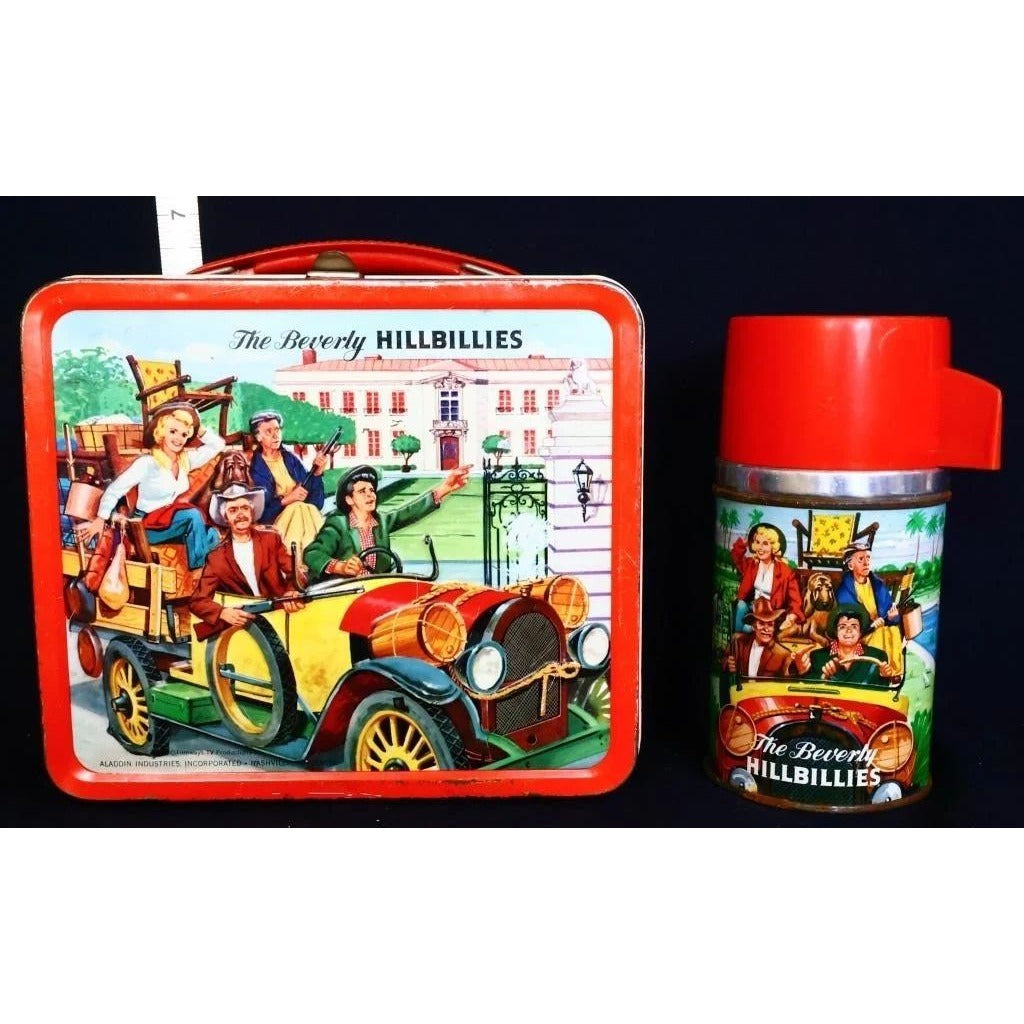 Vintage metal Beverly Hillbillies lunchbox w/ thermos
