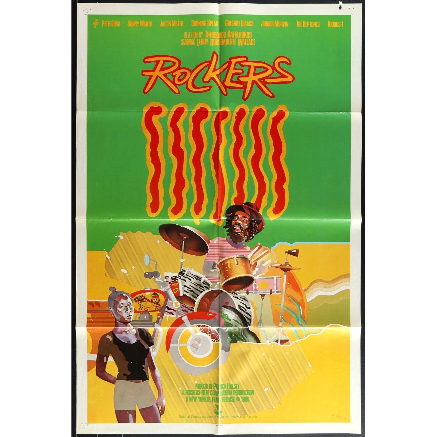 Rockers (1978) Original Movie Poster 27x41 Folded
