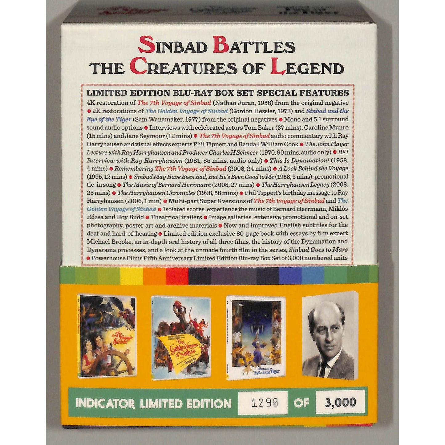 The Sinbad Trilogy Blu-Ray Limited Edition V Good Condition