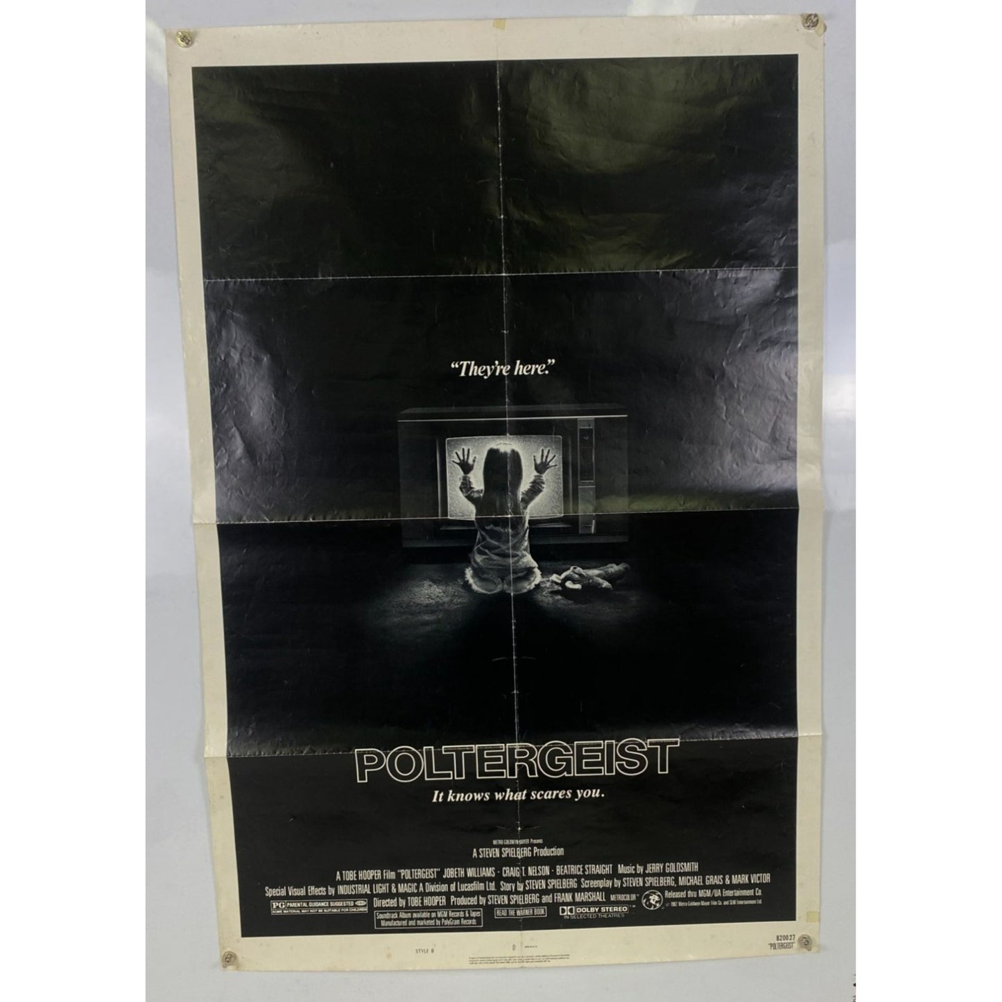 Poltergeist (1982) Original Movie Poster Folded 27x41