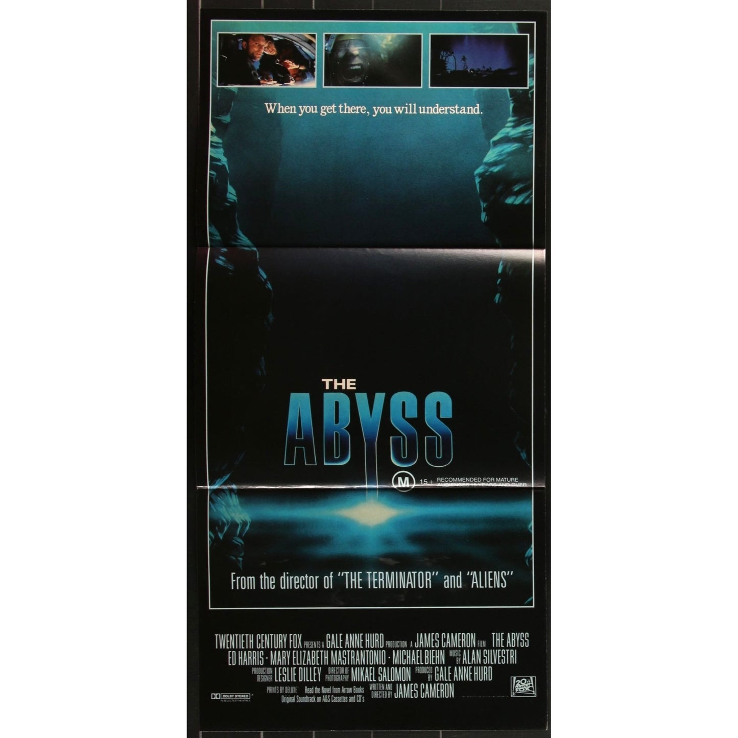 The Abyss (1989) Original Day Bill Movie Poster