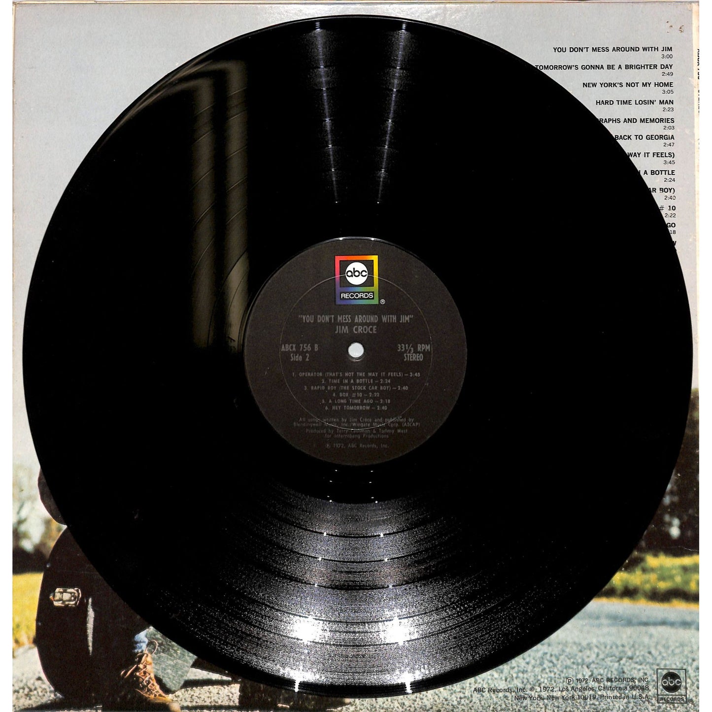 Jim Croce - You Don't Mess Around With Jim Vinyl Record ABCX-756