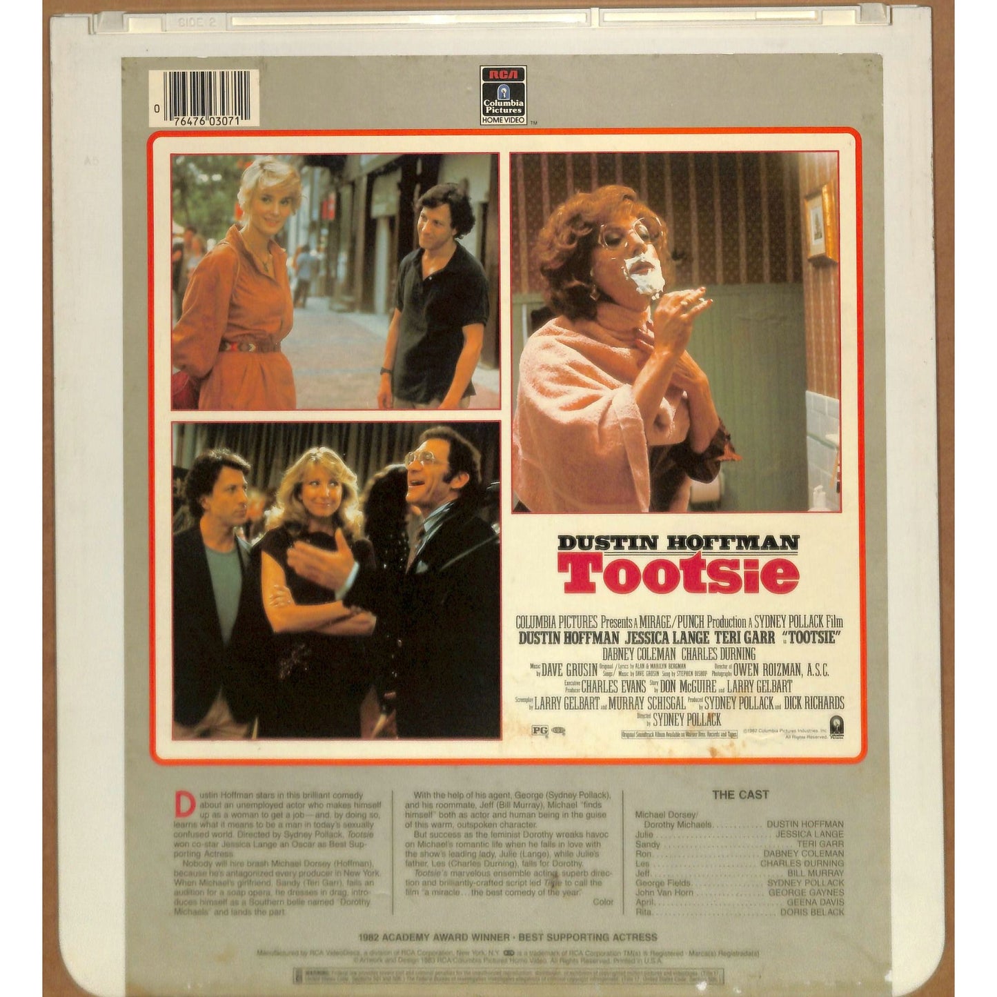 Tootsie (1982) Vintage CED RCA SelectaVision Videodisc TESTEDWORKING