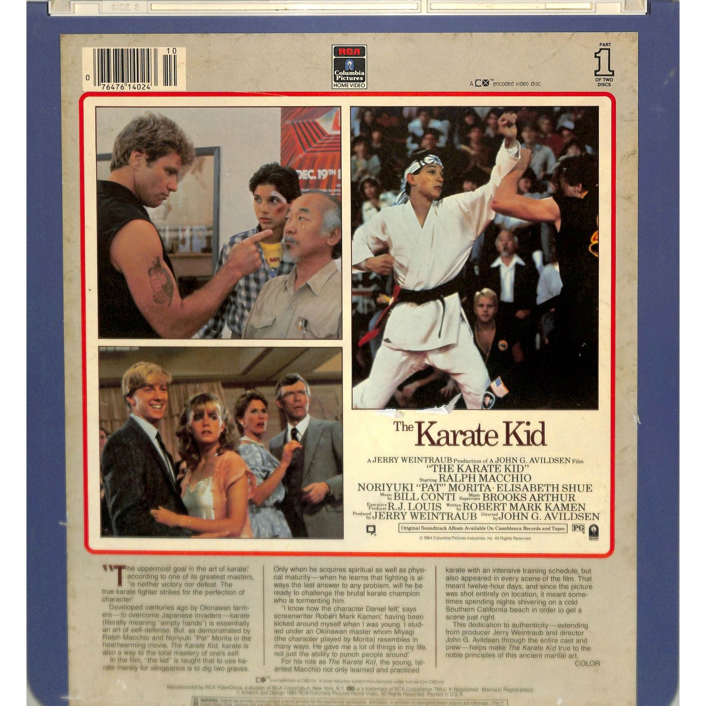 The Karate Kid (1984) Vintage Double CED Videodisc