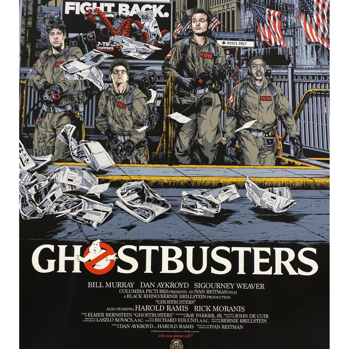 Ghostbusters (1984) Movie Wall Print 24x36