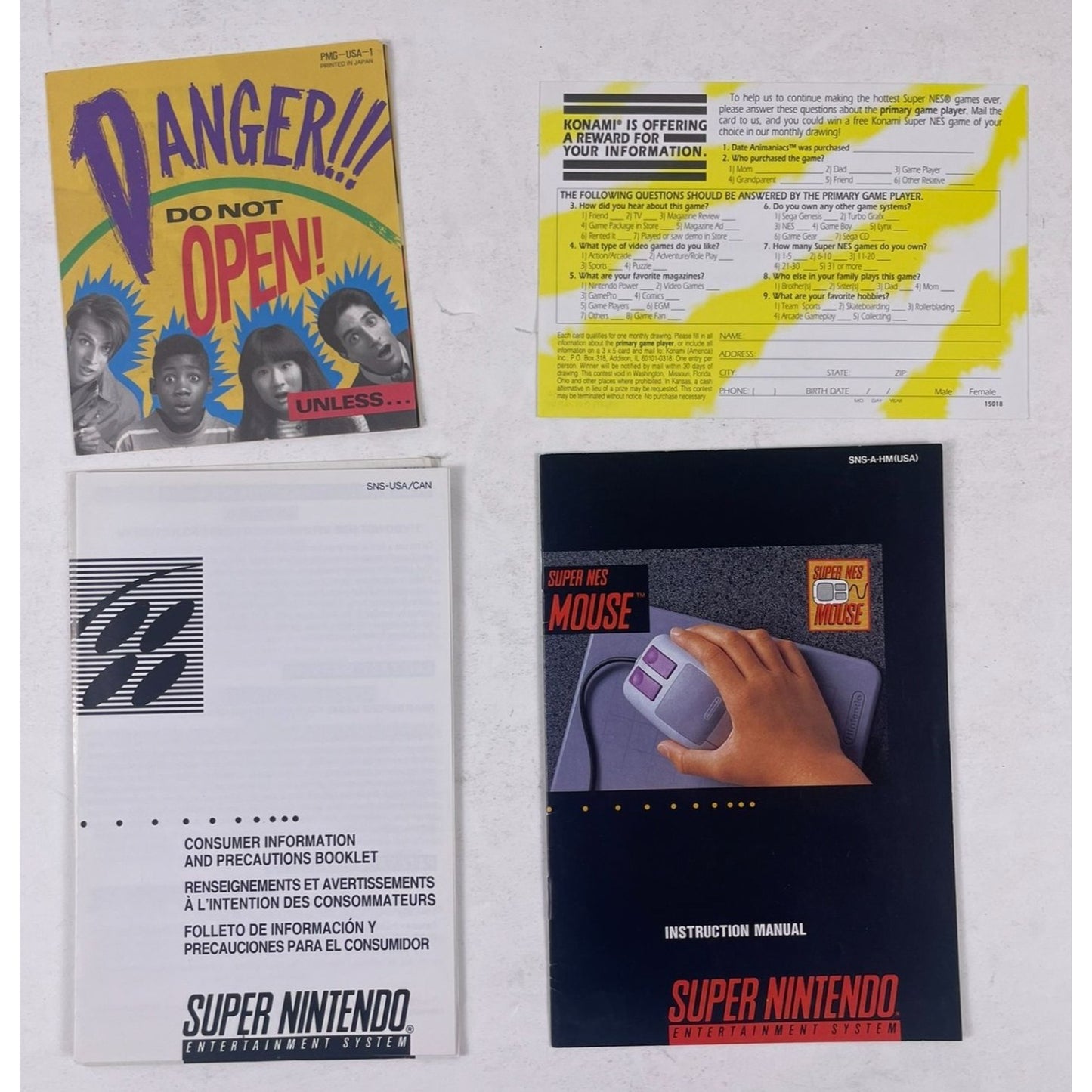 Super Nintendo Entertainment System + SNES Mouse Bundle