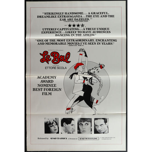 Le Bal (1984) Original Movie Poster Folded 27x41 EM8-506