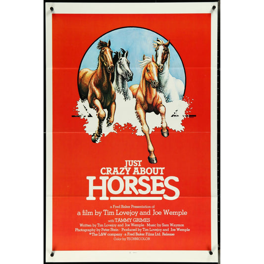 Just Crazy About Horses (1978) Original Movie Poster Folded 27x41 EM8-527