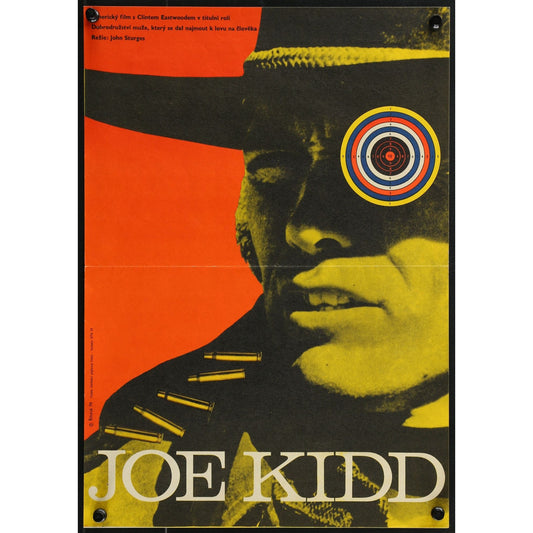 Joe Kidd (1972) Original Czechoslovakian Movie Poster 11 1/4x16