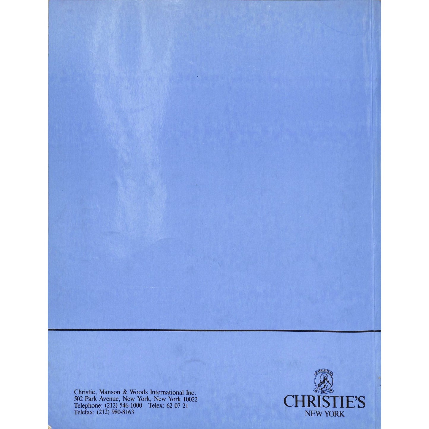 Christie's Contemporary Art Auction Catalog May 3, 1988
