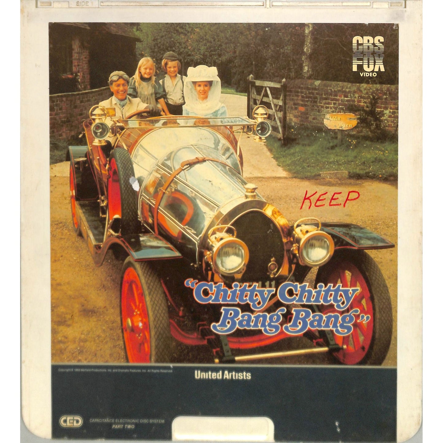 Chitty Chitty Bang Bang (1968) Vintage Double CED Videodisc