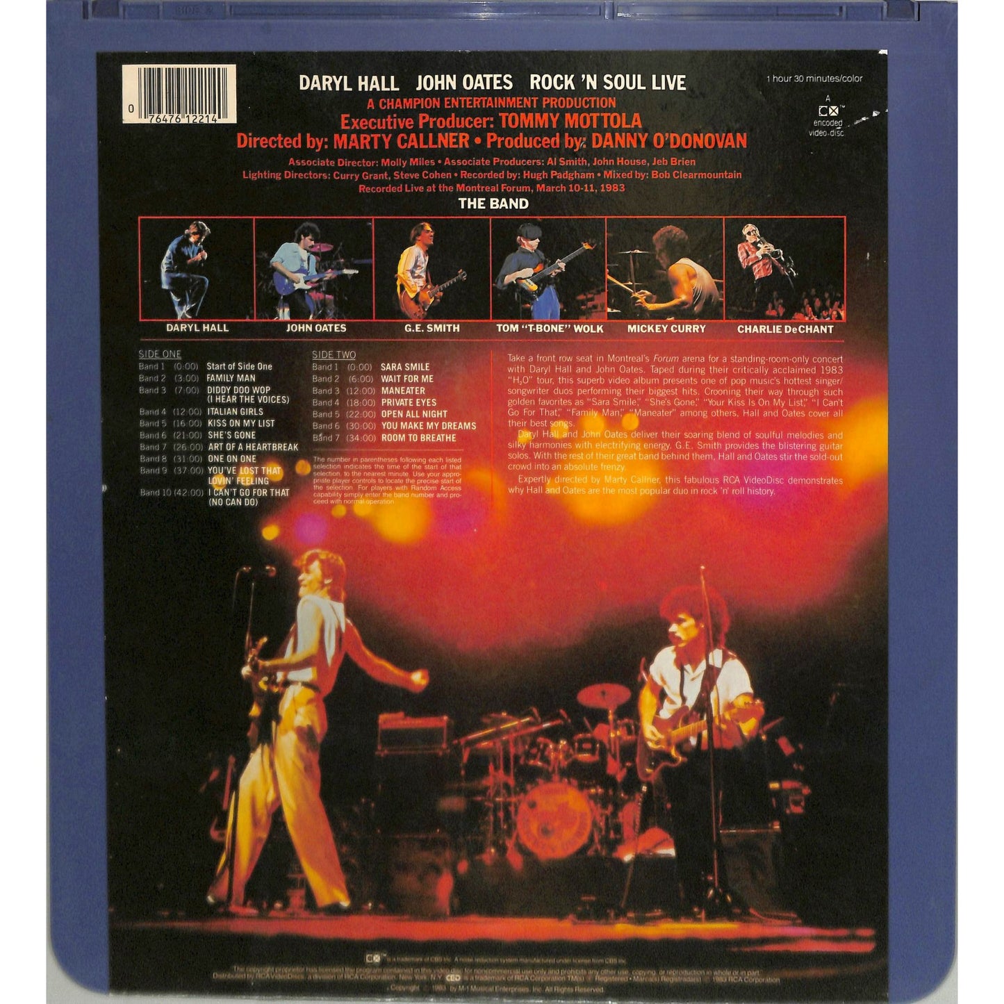 Rock 'n Soul Live (1983) Vintage CED Videodisc