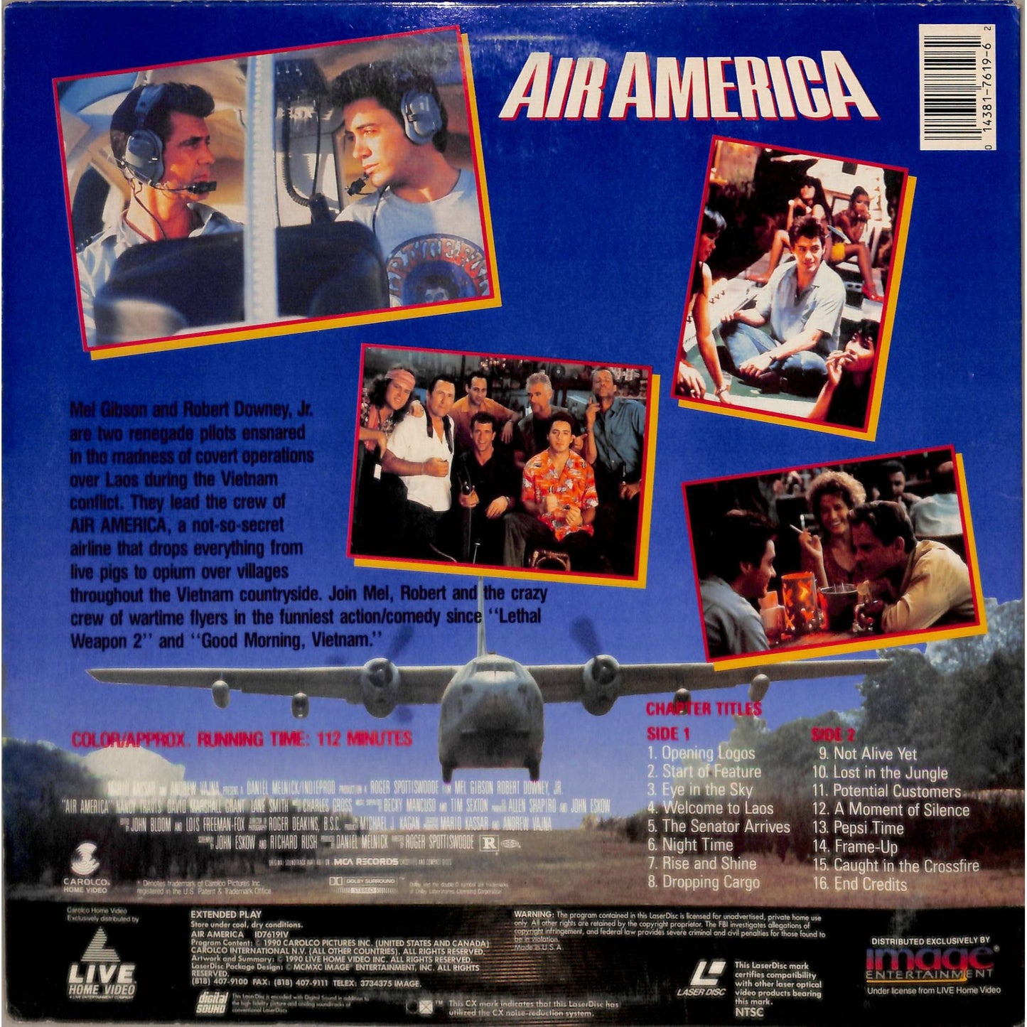 Air America (1990) Laserdisc