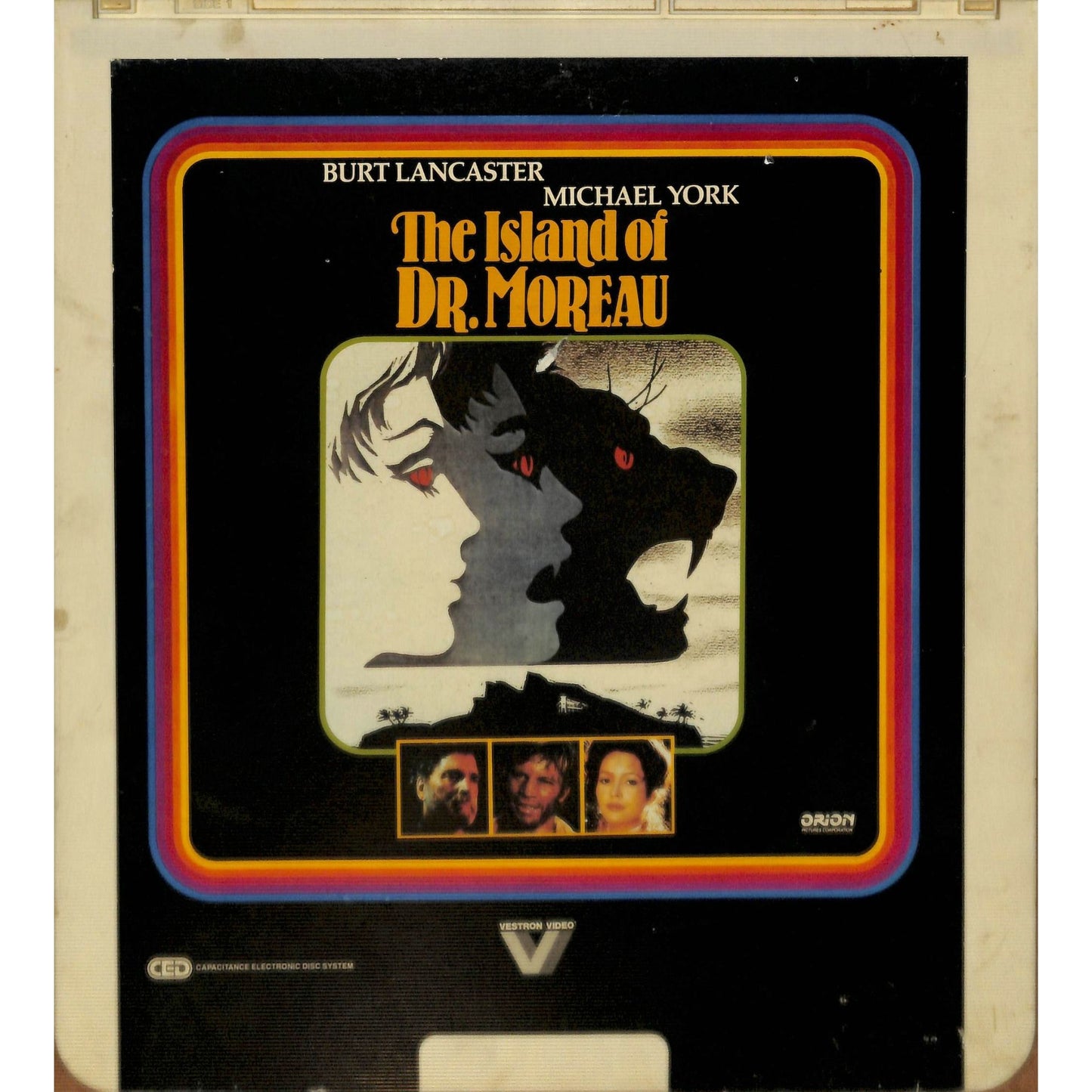 The island of Dr. Moreau (1977) CED RCA SelectaVision Videodisc TESTED WORKING