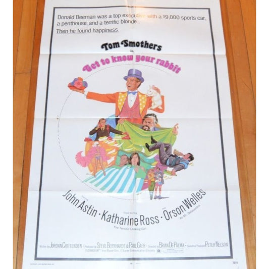 Get to Know Your Rabbit (1972) Original Movie Poster 27x41 Folded