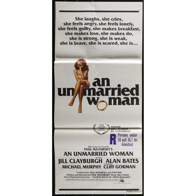 An Unmarried Woman (1978) Original Australian Daybill Movie Poster
