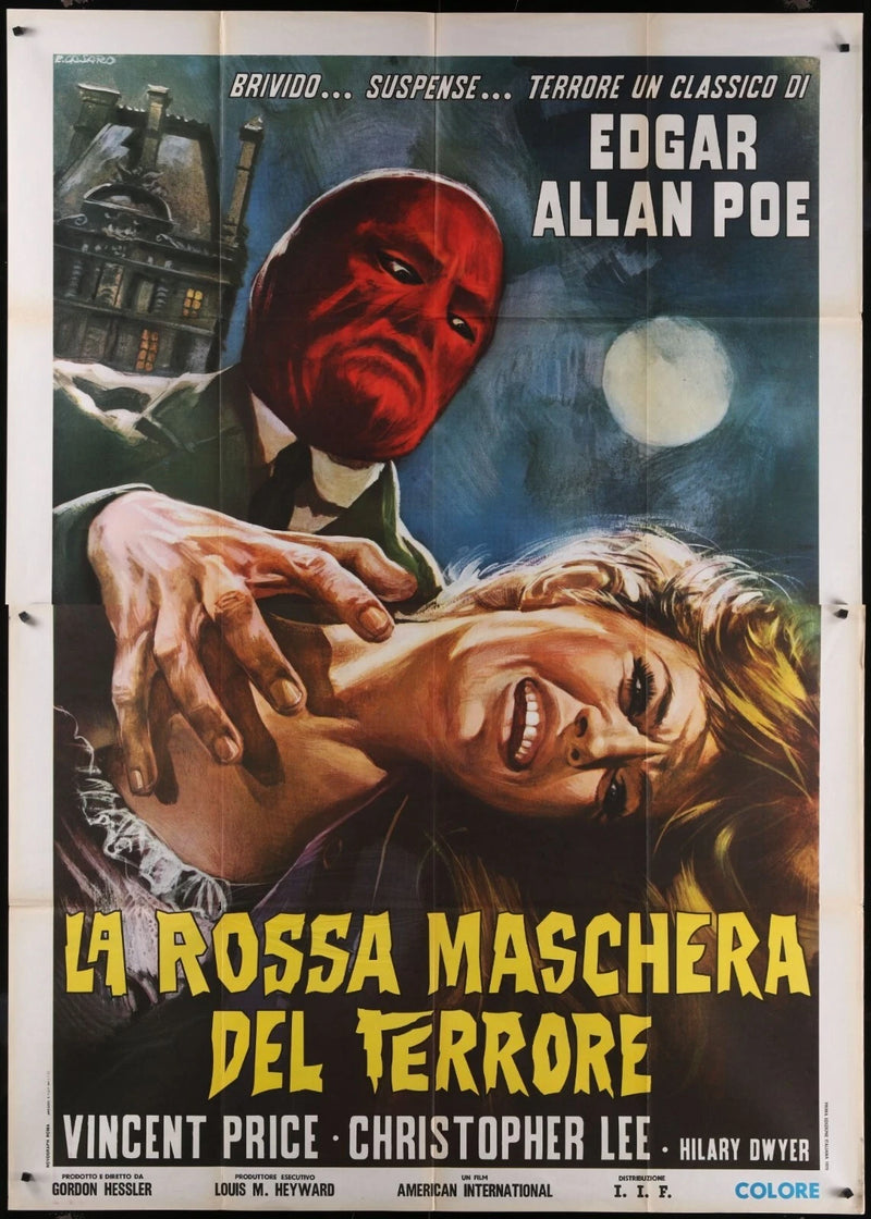 The Oblong Box (1969) Original Movie Folded Italian Two-Panel 55x78