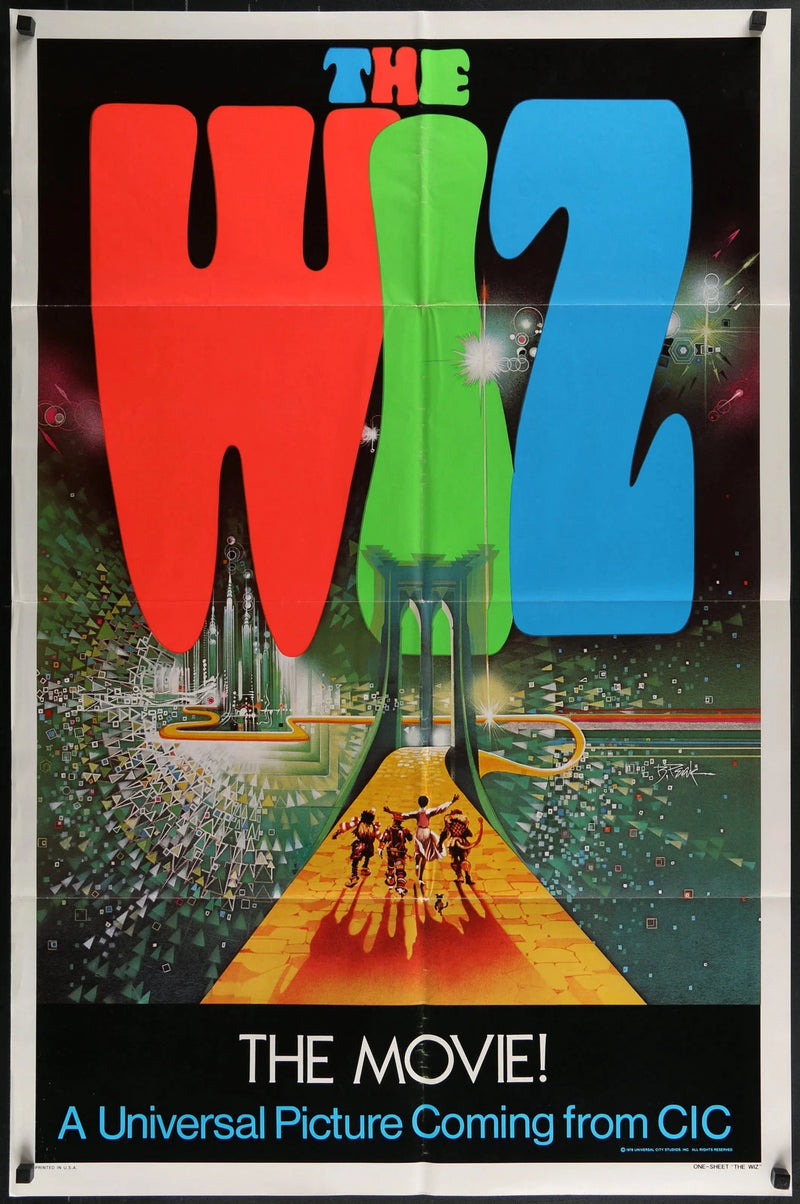 The Wiz (1978) Original Teaser One Sheet Movie Poster 27x41 Diana Ross