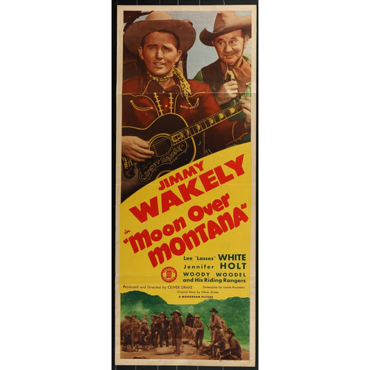 Moon Over Montana (1946) Original Western Insert Movie Poster Folded 14x36