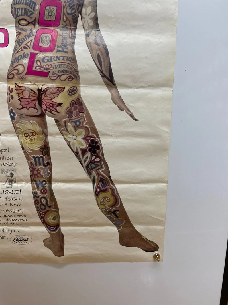Capitol Records Go Back To Cool School Promo Poster 1960s