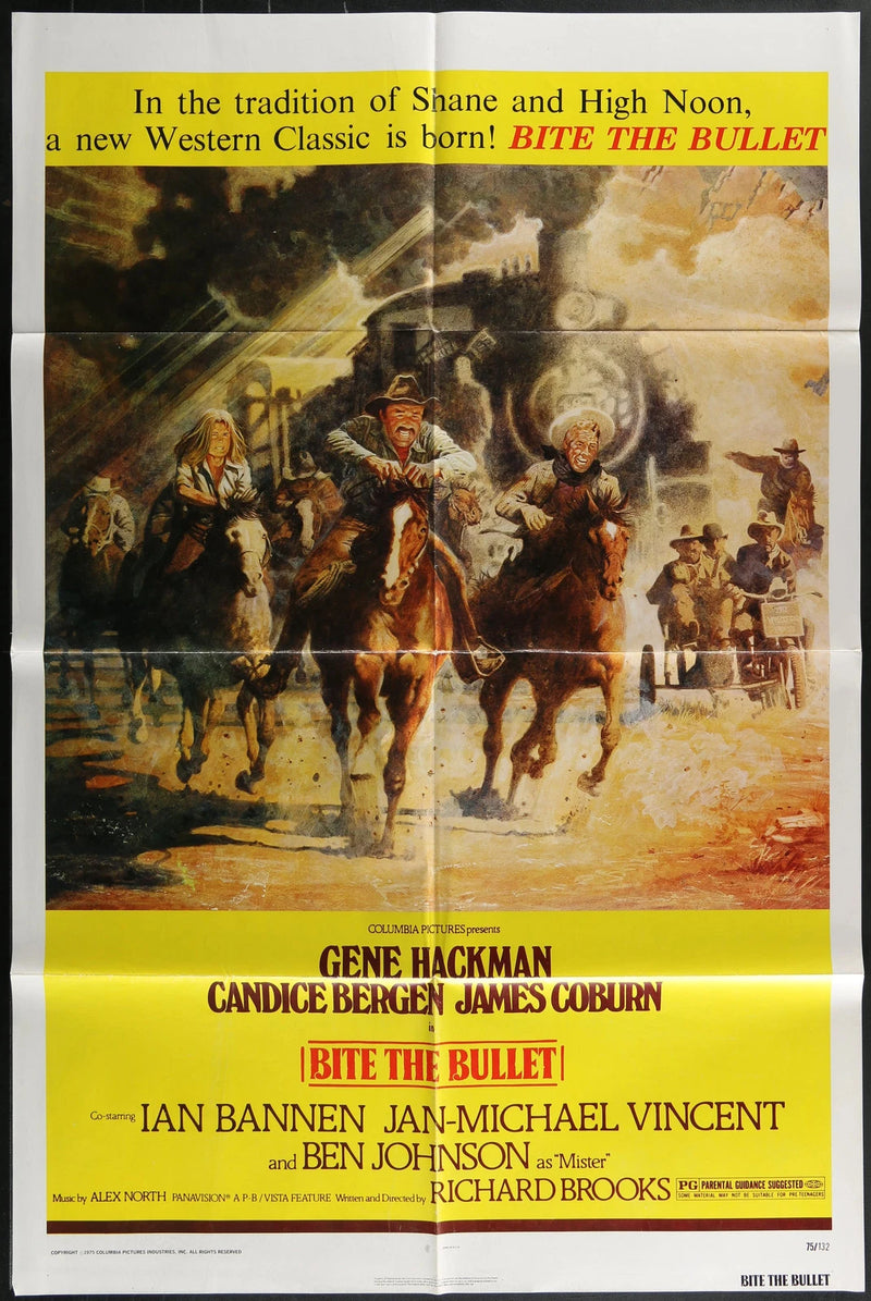 Bite the Bullet (1975) Original Film Poster One Sheet 27x41 Gene Hackman Western