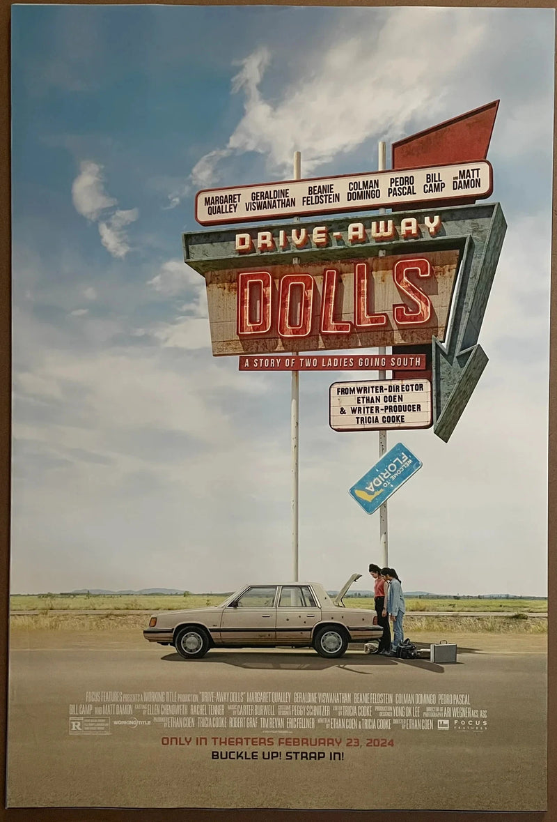 Drive-Away Dolls 2024 USA 27x40 DS Rolled Movie Poster Ethan Coen