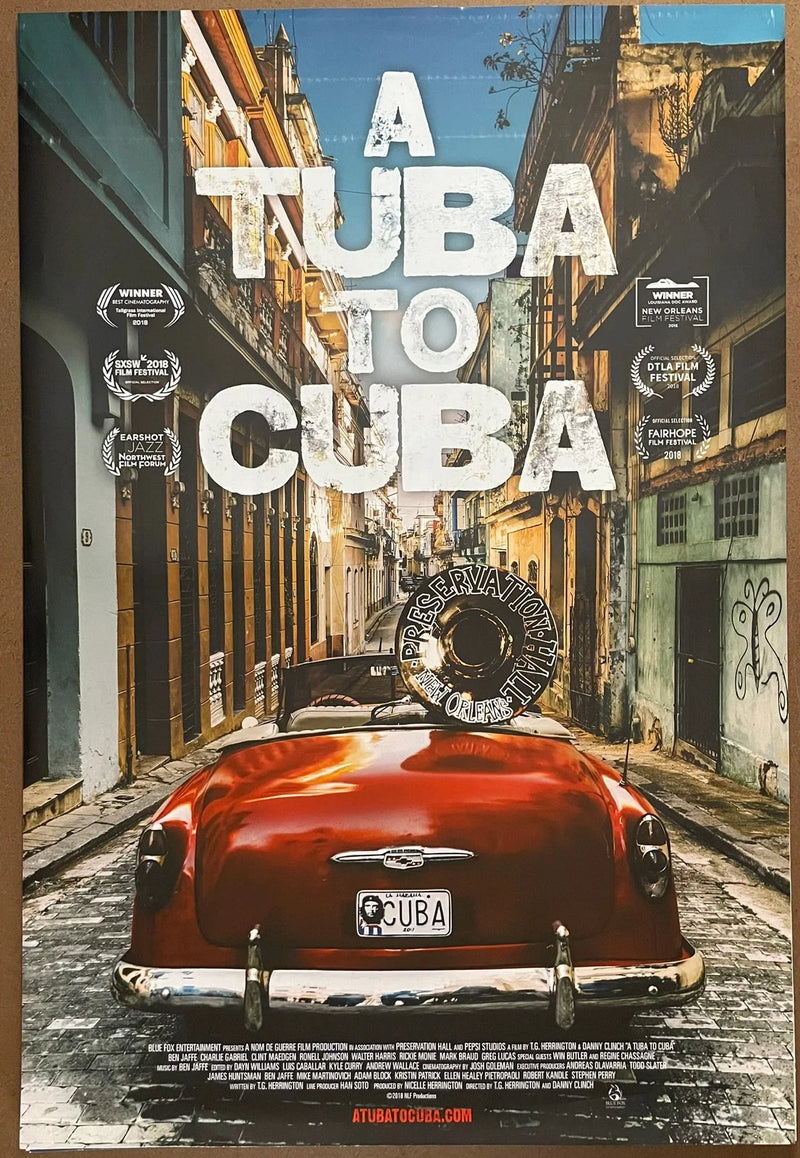 A Tuba to Cuba 2018 Original Movie Poster 27x40 Preservation Hall Jazz