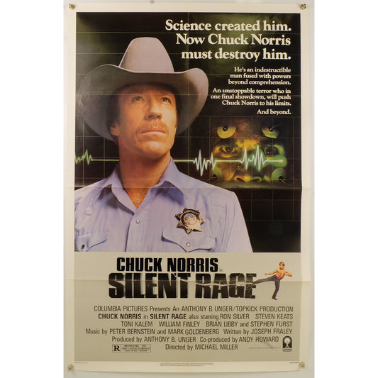Silent Rage (1982) Original Movie Poster Folded 27x41