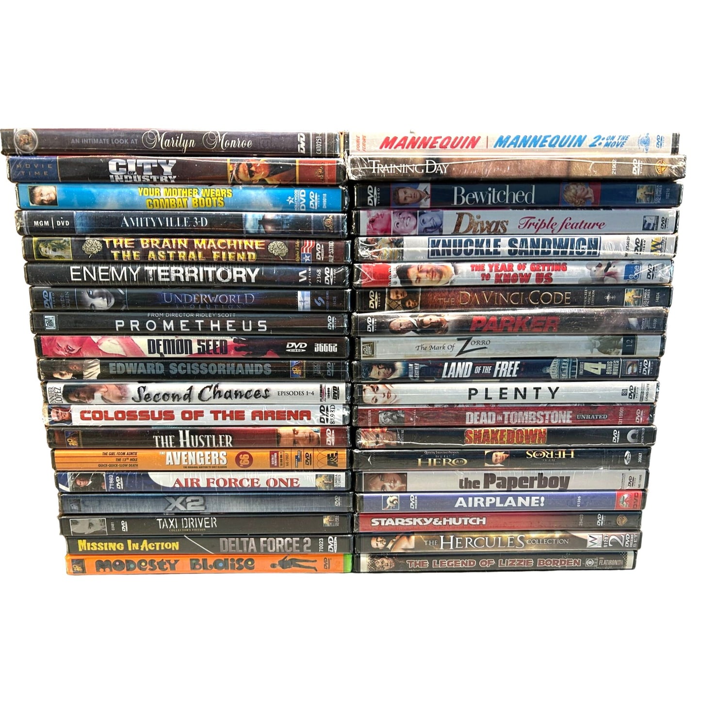 BULK LOT 75 BRAND NEW SEALED DVDS Multiple Genres SJ6