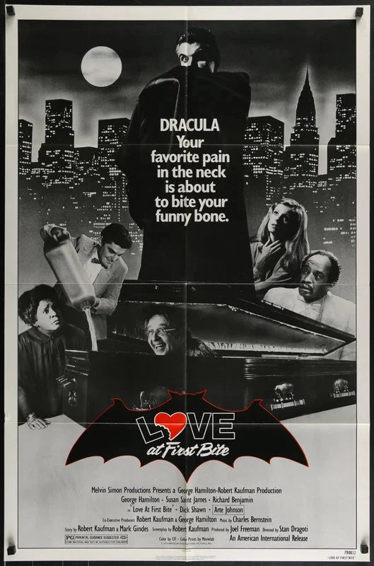 Love at First Bite 1979 Original One Sheet Movie Poster 27x41 George Hamilton