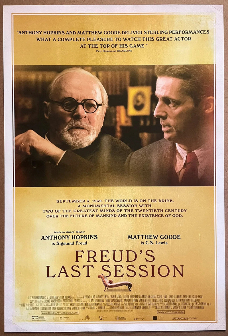 Freud’s Last Session 2023 USA One-Sheet Rolled 27x40 DS Drama Poster