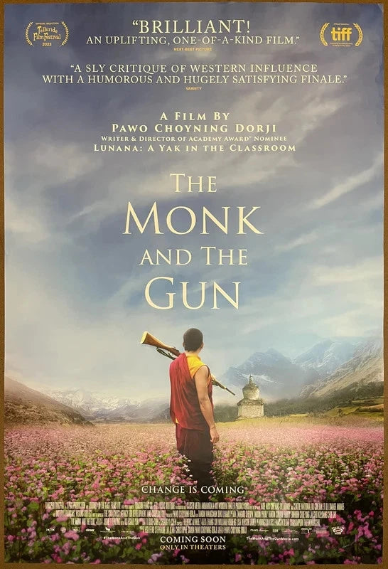 The Monk and the Gun 2023 Original Movie Poster 27x40 DS Bhutan