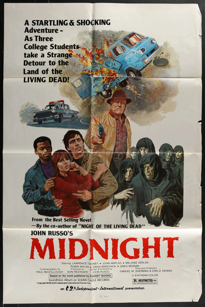 Midnight 1982 Original Movie Poster 27x41 John Russo Horror